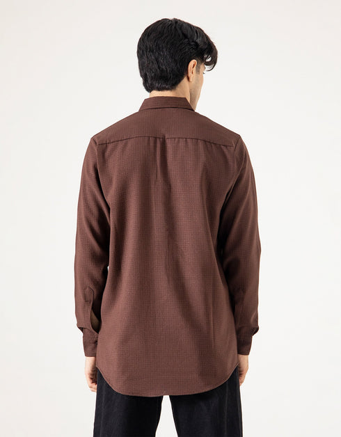 FLAP POCKET TEXTURED SHIRT
